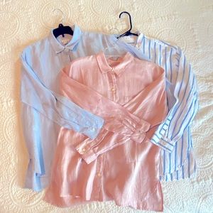 A bundle of J. Jill linen shirts